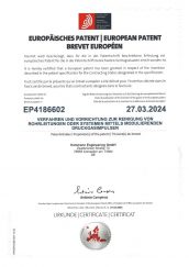 Europäisches Patentzertifikat